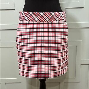 IZOD Plaid Golf Skirt (Navy, Red, Aqua)